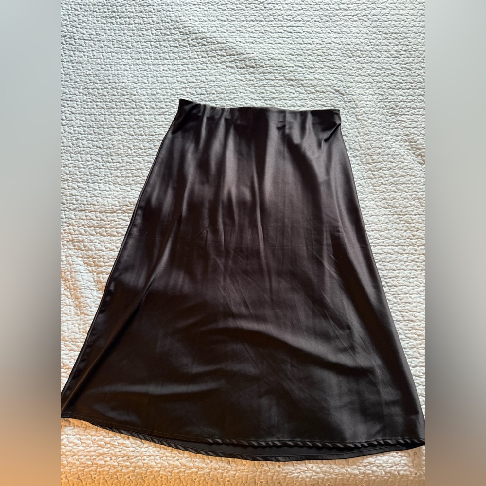 Black Skirt - Satin